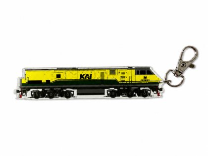 Gantungan Kunci Kereta Api Lokomotif Panjang CC 203 Vintage Livery Side View