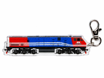 Gantungan Kunci Akrilik Lokomotif Kereta Api Seri CC 201 93 01R RNB Livery Side View (C3 RNB Medan)