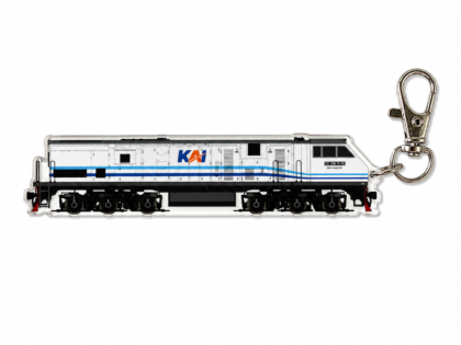 Gantungan Kunci Lokomotif Kereta Api Seri CC 203 WNB Livery Side View