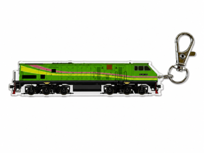 Gantungan Kunci Lokomotif Kereta Api Seri CC203 PT.TANJUNG ENIM LESTARI Hijau Livery Side View