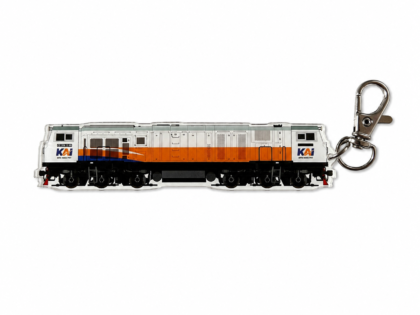Gantungan Kunci Lokomotif Kereta Api Seri CC 206 Original Livery Side View